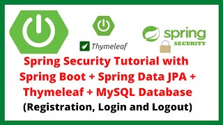 Spring Security Tutorial  Full Course  Spring Boot Login and Registration with MySQL Database [upl. by Zuckerman]