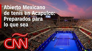 Acapulco se pone a prueba con el Abierto Mexicano de tenis tras el huracán Otis [upl. by Irrehc]