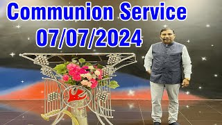 Communion Service  Jesus Miraculous Church  PasRevJesudasan  07072024 [upl. by Hairakcaz]