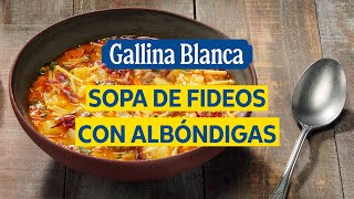 Sopa de fideos con albóndigas exquisita y deliciosa 🥣🩵 [upl. by Trip]