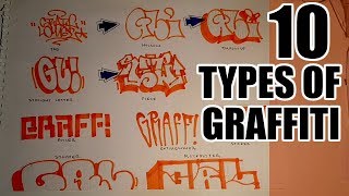 10 Types of Graffiti [upl. by Levitan]