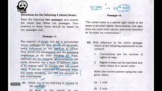 CSAT 2022 UPSC comprehension part4  How to Prepare for UPSC CSAT COMPREHENSION 2024 with 90 [upl. by Centonze]