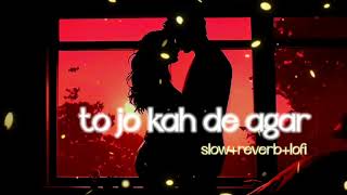 tu jo kah de agar SLOW AND REVERB LOFI [upl. by Asenad]