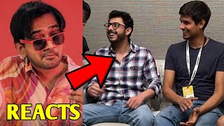 CarryMinati amp dhruvrathee TOGETHER after Yalgaar  HiSaimanSays Reacts  shorts [upl. by Kizzie]