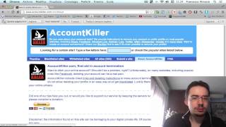 AccountKiller Cancellare gli account [upl. by Peterman]