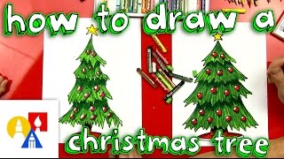 How To Draw A Christmas Tree [upl. by Treva]