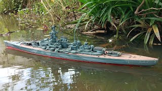 Tirpitz German Battleship 1350 RC Model [upl. by Aveer]