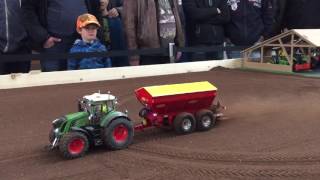 RC Tractor in Action on a Field at a Farmshow [upl. by Rosalyn919]