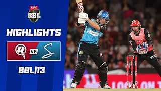 Melbourne Renegades v Adelaide Strikers  BBL13 [upl. by Johiah]