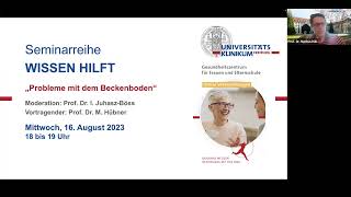 Seminarreihe Wissen hilft  „Probleme mit dem Beckenboden“ [upl. by Anirad]