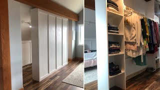 How to Build a Room Divider Closet [upl. by Eerej]