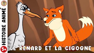 HISTOIRE POUR DORMIR pour enfantquotLE RENARD ET LA CIGOGNEquot Sendormir FACILEMENTConte pour dormir [upl. by Ahsiatal568]