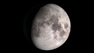 NASA  Moon Phases 2015 Northern Hemisphere Moon Only [upl. by Assyli]