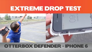 iPhone 6 Extreme Drop Test 40ft  Otterbox Defender [upl. by Annohs]