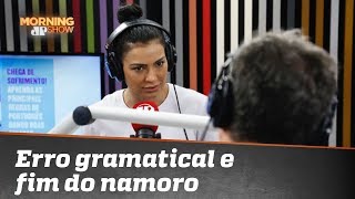 Cíntia Chagas terminou namoro com discussão acalorada sobre erro gramatical [upl. by Butch]