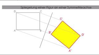 Achsenspiegelung konstruieren [upl. by Yartnoed]