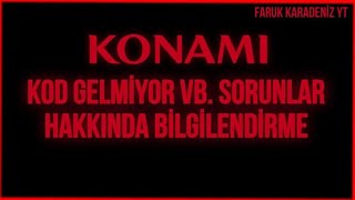 PES MOBİL KONAMI İD NİN BAĞLI OLDUĞU MAİL E KOD GELMİYOR 😩 KONAMI İD İLE İLGİLİ HERŞEY 😇👌 [upl. by Marl340]