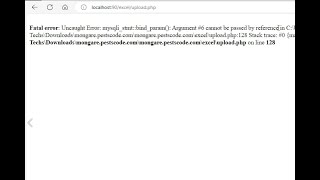 Uncaught Error mysqlistmtbindparam Argument 6 cannot be passed by reference [upl. by Fasa268]