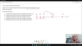 FGV Sejam A B C e D pontos distintos sobre uma reta r  Questão FGV Concurso Macaé [upl. by Luby]