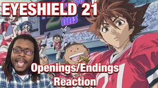 Eyeshield 21 OpeningsEndings Reaction [upl. by Retsevlis]