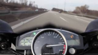 Yamaha R6 2007 Onboard Topspeed 295kmh 183mph [upl. by Lyndy]