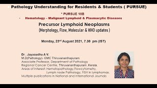 Pursue 18 B Uploaded Hematology – Malignant Lymphoid amp Plasmacytic Diseases [upl. by Nevek149]