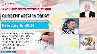 08 FEBRUARY 2024 Current Affairs by GK Today  GKTODAY Current Affairs  2024 [upl. by Cacia963]