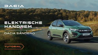 Dacia Sandero Stepway Elektrische handrem gebruiken  NL [upl. by Ettelloc]