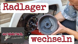 Hilfe mein Wohnwagen knarzt an der Achse 😱 Radlager am WohnwagenAnhänger tauschen leicht gemacht [upl. by Smiga436]