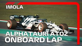 F1 2021 AlphaTauri AT02 Onboard Lap Honda Engine Sounds  Imola  Assetto Corsa F1 2021 Mod [upl. by Ayokal7]