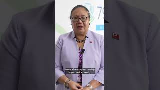 CS79 Voxpop HE Ms Fekitamoeloa Katoa  Utoikamanu  M Foreign Affairs and M Tourism Tonga [upl. by Naelopan]