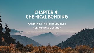 Matriculation Chemistry  Chapter 41 Lewis Structure How to Draw Lewis Structure [upl. by Lleryd]