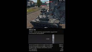 Testing 90mm APCBC M26E1 in War Thunder Mobile warthunder qirizyt shorts [upl. by Vilhelmina]