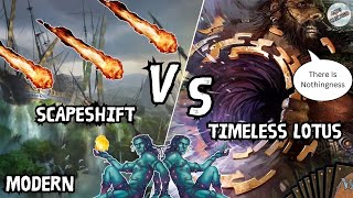 Timeless Lotus VS Scapeshift MTG Modern [upl. by Tower]