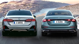 2024 BMW 5 Series vs Mercedes EClass [upl. by Engdahl]