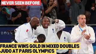 France Again Clinched Gold In Judo Mixed Doubles at Paris Olympic [upl. by Oralle]