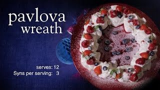 Slimming World Christmas pavlova wreath  3 Syns [upl. by Ardnuasal613]