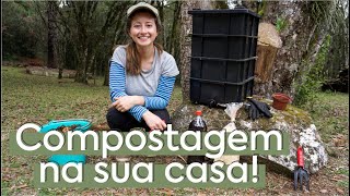 Como fazer COMPOSTAGEM em CasaApartamentoChácara Húmus de Minhoca [upl. by Dang]