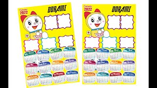 DESAIN KALENDER DINDING 2022 DENGAN CORELDRAW [upl. by Angelina]