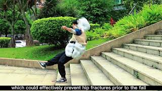 SAIRBAG anti fall airbag vest could effectively prevent hip fractures prior to the fallshorts [upl. by Zonda306]