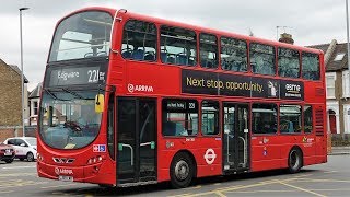 London Buses  Route 221  Turnpike Lane to Edgware Station [upl. by Ednihek58]