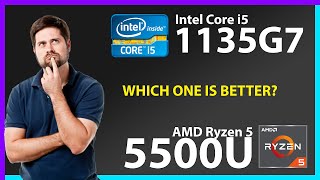 INTEL Core i5 1135G7 vs AMD Ryzen 5 5500U Technical Comparison [upl. by Scharff]