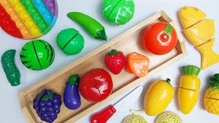 Satisfying with Unboxing VideoHow to Cutting Plastic Fruits and VegetablesFunny Foods ASMR 3 [upl. by Eiliab]