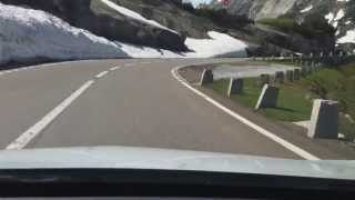 onboard Fahrt Grimselpass Schweiz mit Zeitraffer [upl. by Karil]