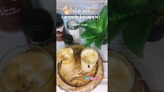 Home Made Greek Frappe Coffee Recipe  Instant Frappe Coffee frappé youtubeshorts shorts [upl. by Eyoj729]