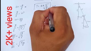 How to derive equation for time period of simple pendulum  class 10th physics simple pendulum [upl. by Noreh]