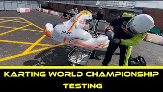 Testing for the Karting World Championship [upl. by Annaoj]