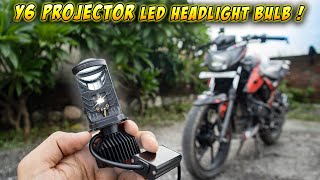 Y6 LED mini Projector for Motorcycle amp Car  Y6 H4 mini [upl. by Nonrev]