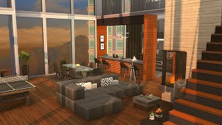 BACHELOR LOFT APARTMENT IX Landgraab 🌆 Sims 4 Speed Build Stop Motion NO CC [upl. by Eiznik]