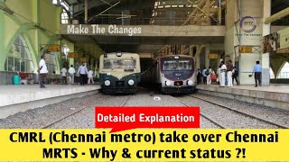 CMRL take over Chennai MRTS  chennai mrts to metro  chennai metro latest news  Chennai infra MTC [upl. by Bekki]